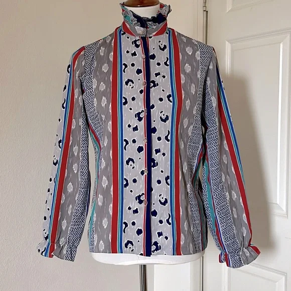 🌺🌸🌼VINTAGE RHODA LEE LONGSLEEVE SIZE : SMALL - Picture 2 of 8